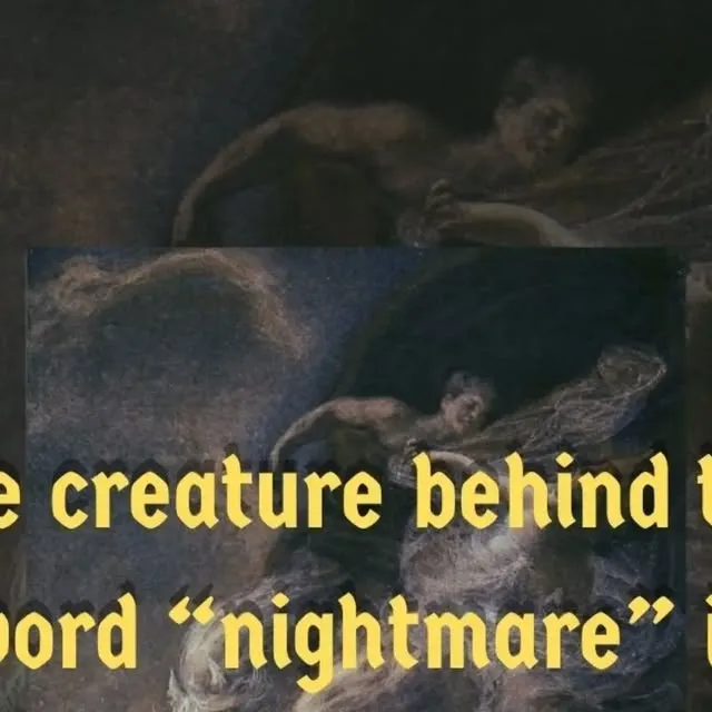 Nightmares had a name : Old English mare folklore carousel